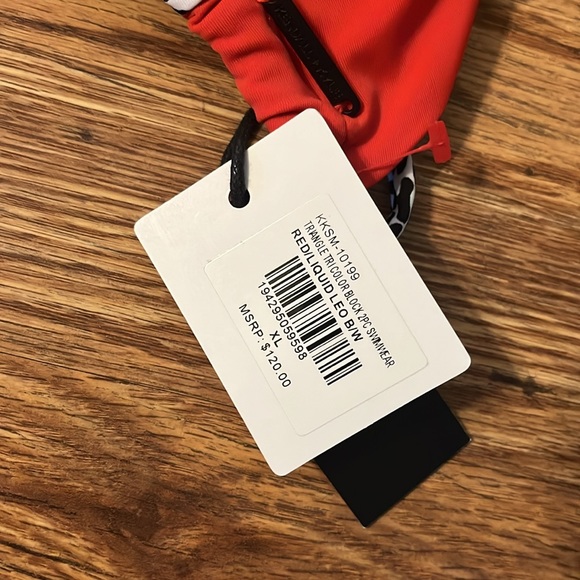 KENDALL & KYLIE NWT red and leopard print string bikini - Picture 4 of 5